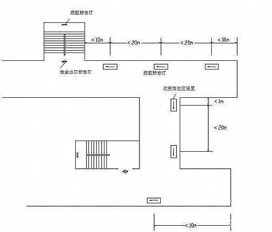 疏散指示標志燈施工設計圖